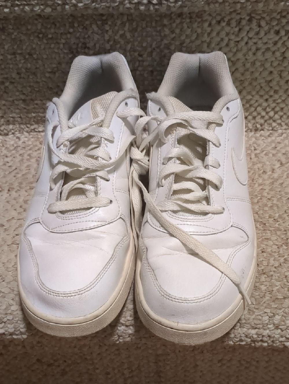 Nike Ebernon White Low-Top Leather Sneakers